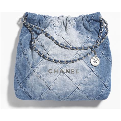 chanel blue handbag|chanel 22 small handbag.